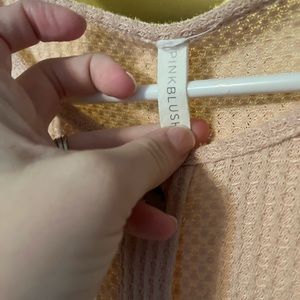 Blush short sleeve tunic